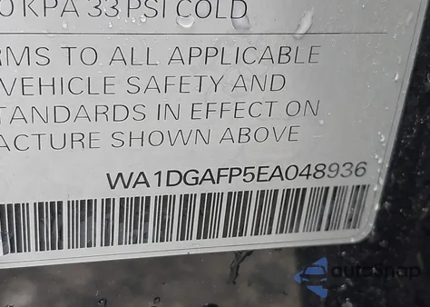 2014 Audi Q5 3.0T Premium Plus из США, поврежденный, VIN WA1DGAFP5EA048936